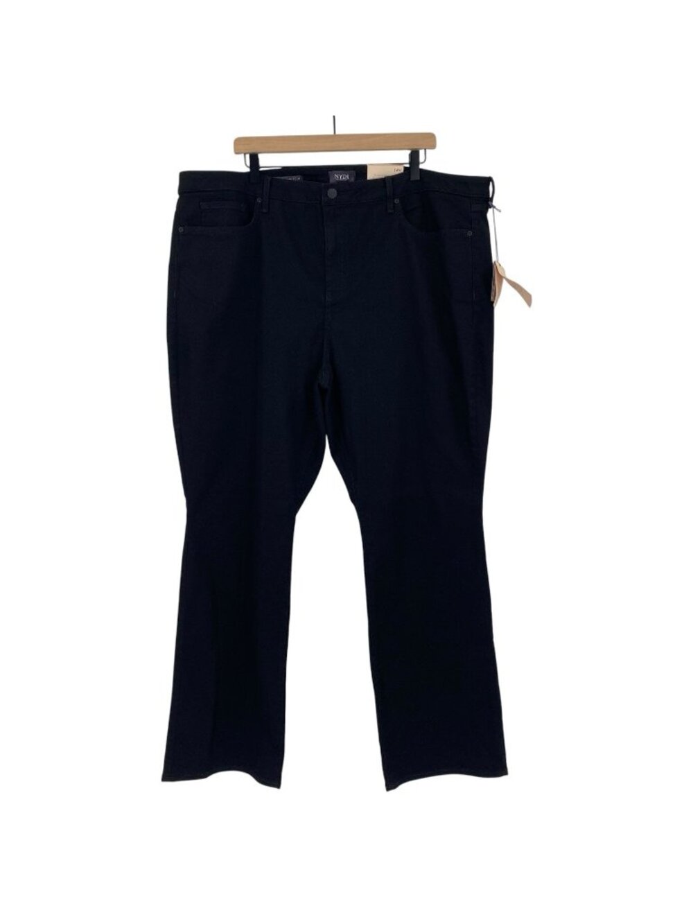 NYDJ Plus Size 24W Black Barbara Bootcut Jeans Stretch Denim Lift Tuck NEW